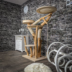 Naturkratzbaum 2222 Kratzbaum Natur Holz Design 145 cm hoch