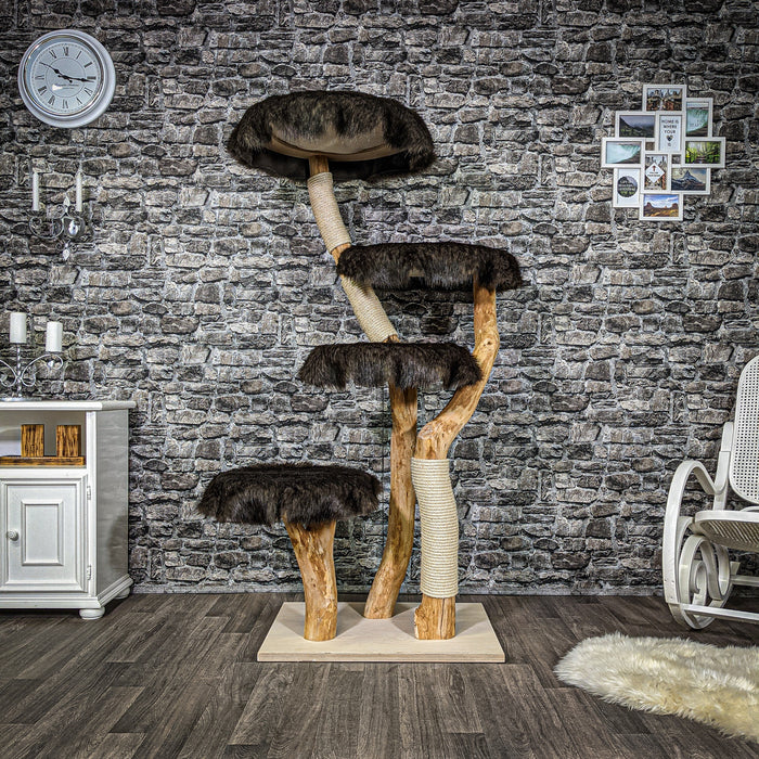 Naturkratzbaum 2224 Kratzbaum Natur Holz Design 170 cm hoch
