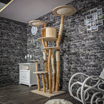 Naturkratzbaum 2226 Kratzbaum Natur Holz Design 205 cm hoch
