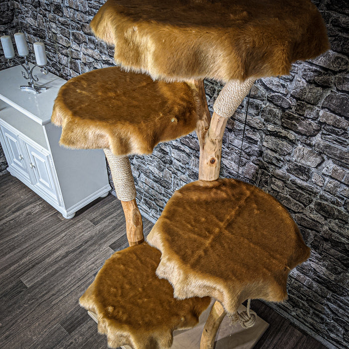 Naturkratzbaum 2230 Kratzbaum Natur Holz Design 190 cm hoch