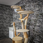 Naturkratzbaum 2232 Kratzbaum Natur Holz Design 205 cm hoch