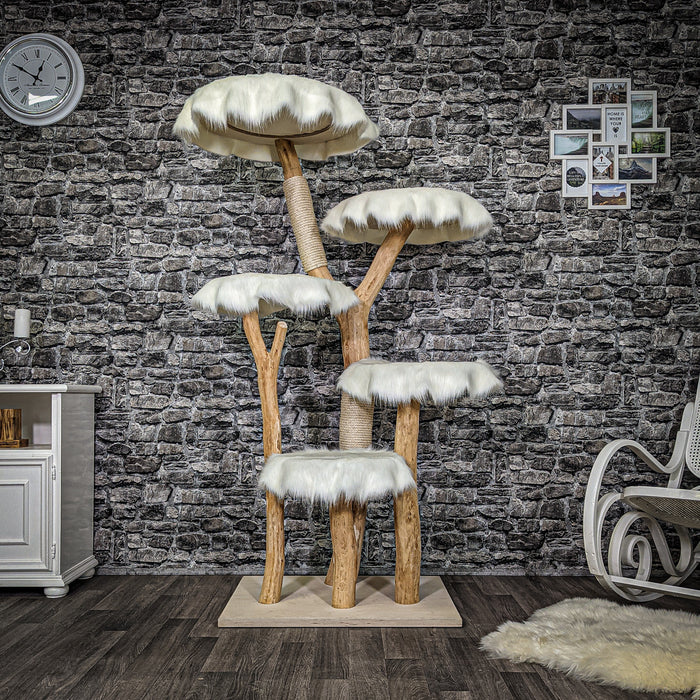 Naturkratzbaum 2234 Kratzbaum Natur Holz Design 175 cm hoch