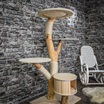 Naturkratzbaum 2237 Kratzbaum Natur Holz Design 155 cm hoch