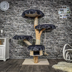 Naturkratzbaum 2237 Kratzbaum Natur Holz Design 155 cm hoch