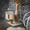 Naturkratzbaum 2237 Kratzbaum Natur Holz Design 155 cm hoch