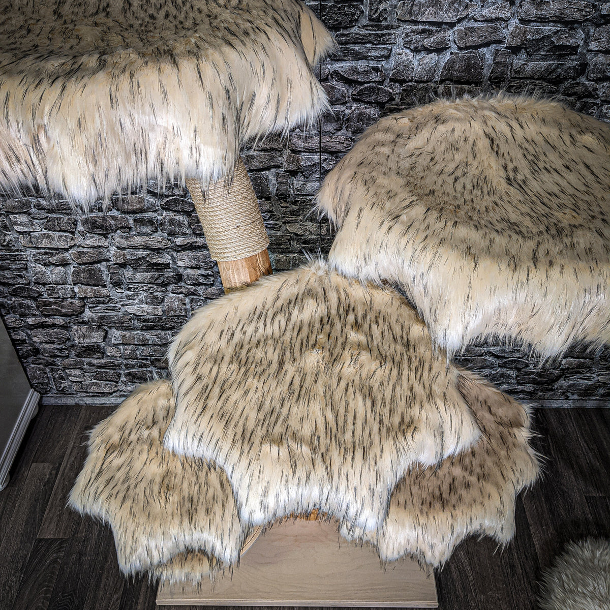 Naturkratzbaum 2239 Kratzbaum Natur Holz Design 150 cm hoch