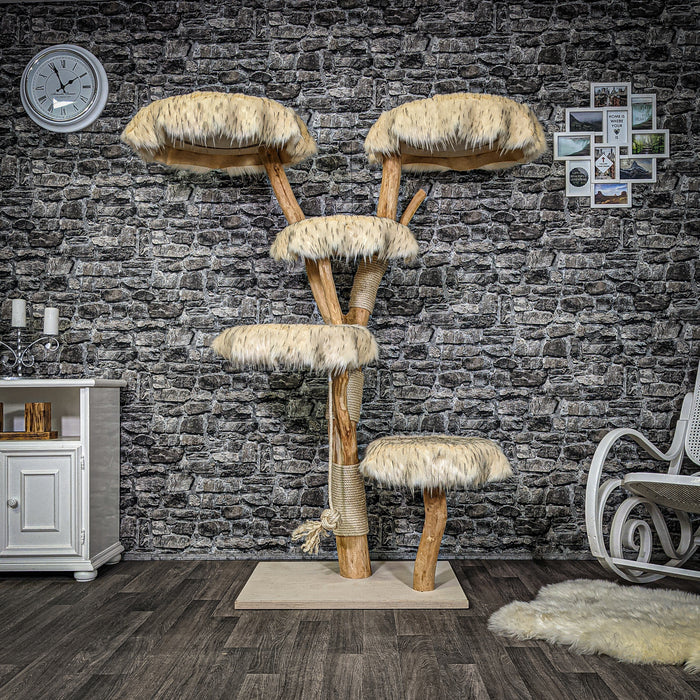 Naturkratzbaum 2240 Kratzbaum Natur Holz Design 175 cm hoch