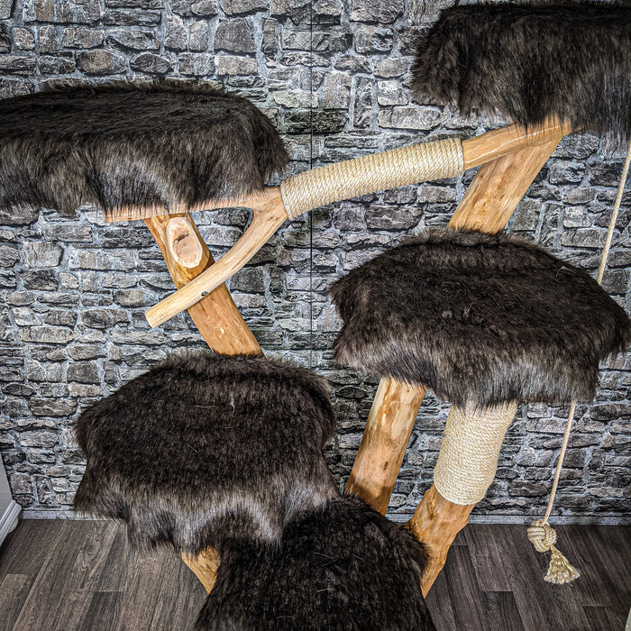 Naturkratzbaum 2242 Kratzbaum Natur Holz Design 160 cm hoch