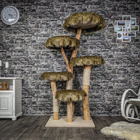 Naturkratzbaum 2247 Kratzbaum Natur Holz Design 175 cm hoch