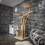 Naturkratzbaum 2261 Kratzbaum Natur Holz Design 175 cm hoch
