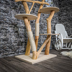 Naturkratzbaum 2261 Kratzbaum Natur Holz Design 175 cm hoch