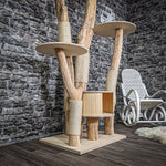 RESERVIERT Naturkratzbaum 2263 Kratzbaum Natur Holz Design 210 cm hoch