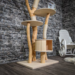 Naturkratzbaum 2266 Kratzbaum Natur Holz Design 195 cm hoch