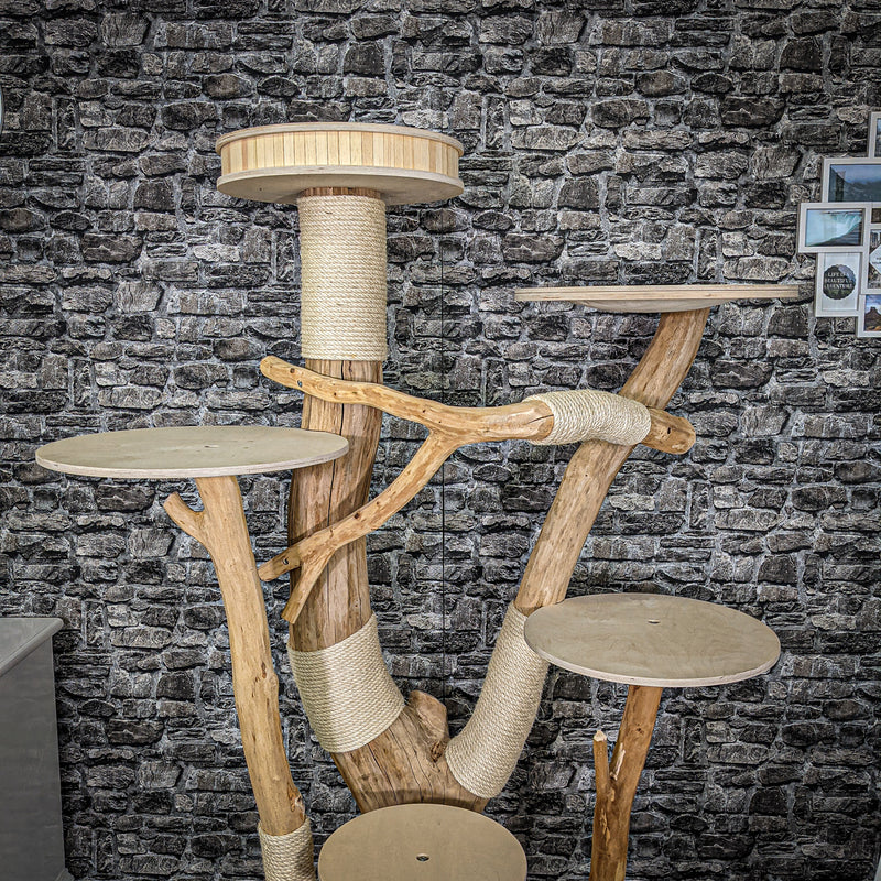 Naturkratzbaum 2267 Kratzbaum Natur Holz Design 190 cm hoch