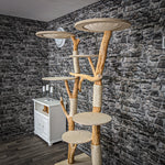 Naturkratzbaum 2273 Kratzbaum Natur Holz Design 195 cm hoch