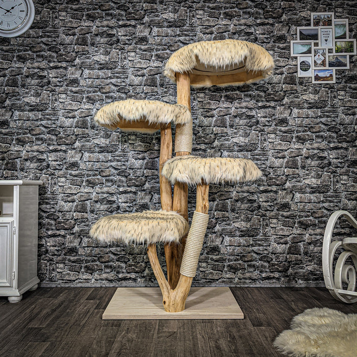 Naturkratzbaum 2277 Kratzbaum Natur Holz Design 160 cm hoch