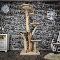 Naturkratzbaum 2280 Kratzbaum Natur Holz Design 190 cm hoch