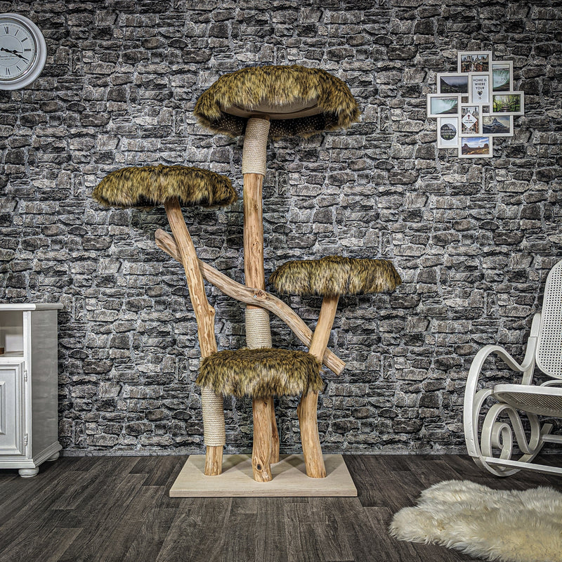 Naturkratzbaum 2283 Kratzbaum Natur Holz Design 170 cm hoch
