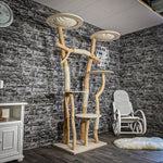 Naturkratzbaum 2294 Kratzbaum Natur Holz Design 205 cm hoch