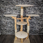 Naturkratzbaum 2310 Kratzbaum Natur Holz Design 135 cm hoch