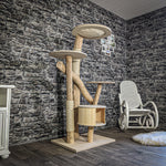 Naturkratzbaum 2321 Kratzbaum Natur Holz Design 160 cm hoch