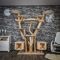 Naturkratzbaum 2322 Kratzbaum Natur Holz Design 197 cm hoch