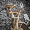 Naturkratzbaum 2323 Kratzbaum Natur Holz Design 132 cm hoch