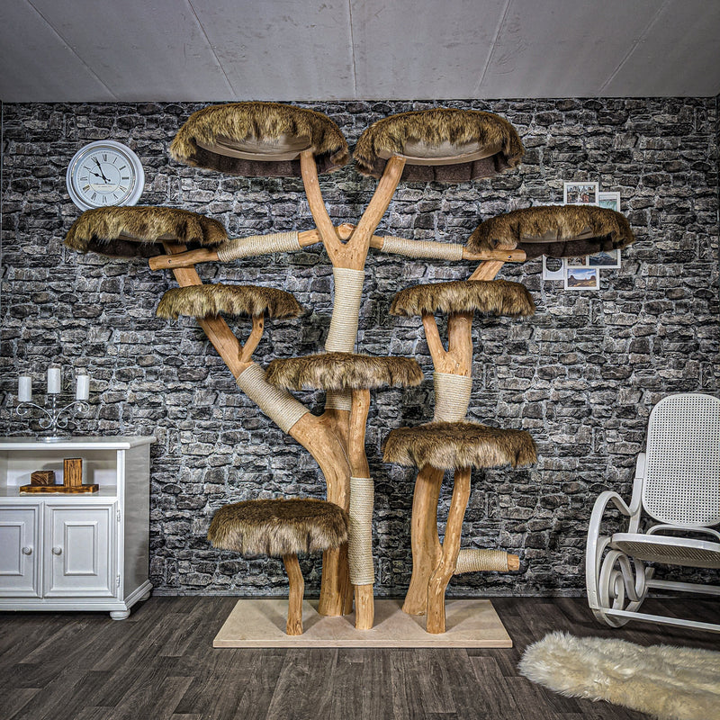 Naturkratzbaum 2327 Kratzbaum Natur Holz Design 205 cm hoch