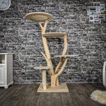 Naturkratzbaum 2344 Kratzbaum Natur Holz Design 155 cm hoch