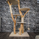 Naturkratzbaum 2353 Kratzbaum Natur Holz Design 172 cm hoch
