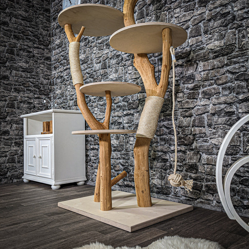 Naturkratzbaum 2353 Kratzbaum Natur Holz Design 172 cm hoch