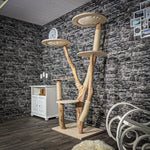 - RESERVIERT - Naturkratzbaum 2380 Kratzbaum Natur Holz Design 190 cm hoch
