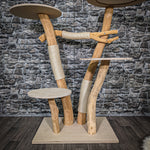 Naturkratzbaum 2381 Kratzbaum Natur Holz Design 132 cm hoch