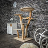 Naturkratzbaum 2381 Kratzbaum Natur Holz Design 132 cm hoch