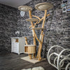Naturkratzbaum 2401 Kratzbaum Natur Holz Design 195 cm hoch