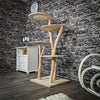 Naturkratzbaum 2408 Kratzbaum Natur Holz Design 145 cm hoch