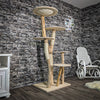Naturkratzbaum 2409 Kratzbaum Natur Holz Design 176 cm hoch Katzenbaum