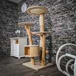 Naturkratzbaum 2412 Kratzbaum Natur Holz Design 146 cm hoch