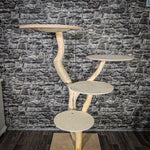 Naturkratzbaum 2415 Kratzbaum Natur Holz Design 145 cm hoch