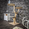 Naturkratzbaum 2415 Kratzbaum Natur Holz Design 145 cm hoch