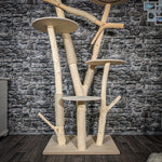 Naturkratzbaum 2421 Kratzbaum Natur Holz Design 200 cm hoch