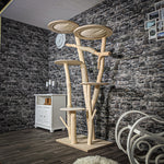 Naturkratzbaum 2421 Kratzbaum Natur Holz Design 200 cm hoch