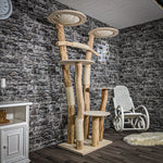 Naturkratzbaum 2424 Kratzbaum Natur Holz Design 200 cm hoch