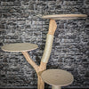 RESERVIERT - Naturkratzbaum 137 cm hoch Kratzbaum Natur Holz Design 2722 Katzenbaum