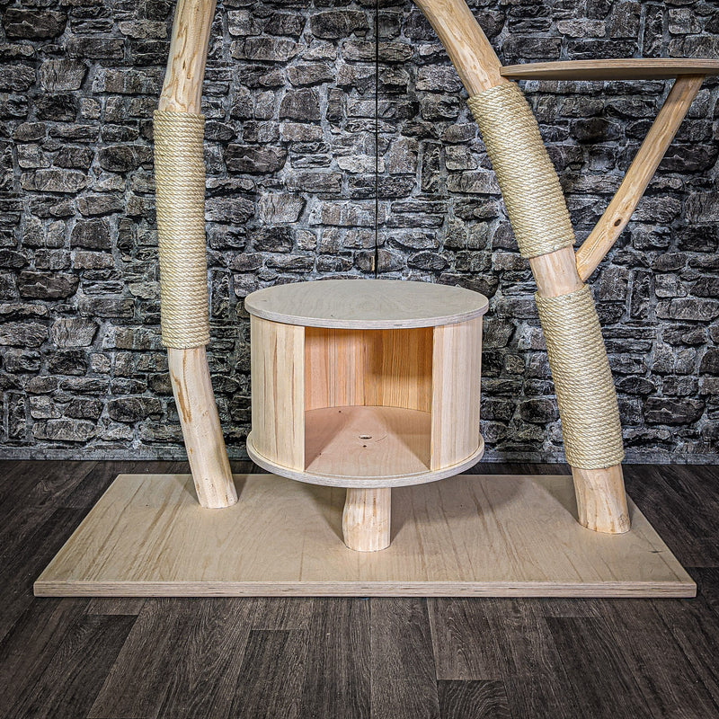 Naturkratzbaum 183 cm hoch Kratzbaum Natur Holz Design 2733 Katzenbaum