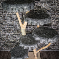 Naturkratzbaum 205 cm hoch Kratzbaum Natur Holz Design 2736 Katzenbaum