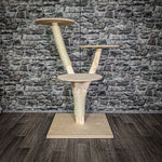 Naturkratzbaum 109 cm hoch Kratzbaum Natur Holz Design 2738 Katzenbaum