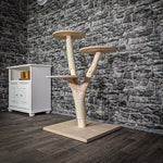 Naturkratzbaum 109 cm hoch Kratzbaum Natur Holz Design 2738 Katzenbaum