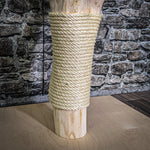 Naturkratzbaum 109 cm hoch Kratzbaum Natur Holz Design 2738 Katzenbaum