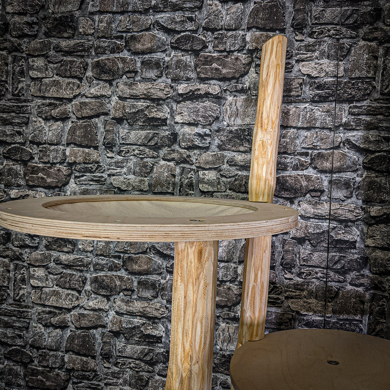 Naturkratzbaum 230 cm hoch Kratzbaum Natur Holz Design 2741 Katzenbaum